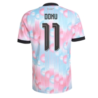 Camiseta Bélgica Jeremy Doku #11 Segunda Equipación Replica Mundial 2026 mangas cortas